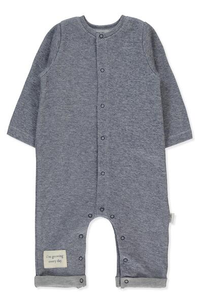 Bebetto بدلة بدون أكمام محبوكة (جاهزة للارتداء) باللون الأزرق الداكن