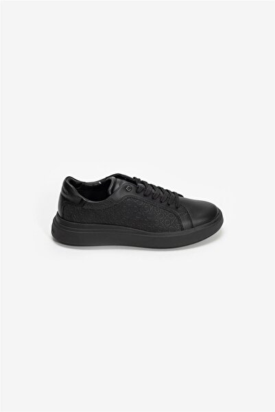 Calvin Klein Men's Monochrome Thick Sole Sports Black Sneaker Hm0Hm01970-0Gj