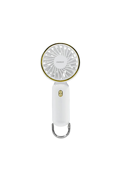 Everest Taşınabilir Usb Fan Beyaz 900mAh 3 Kademeli Anahtarlık