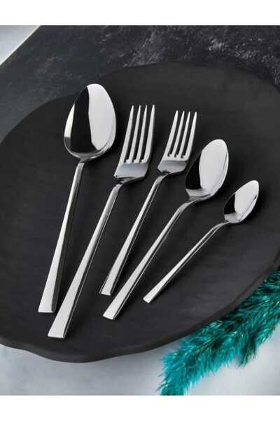 EMPA A V M 1 Piece of 2mm 20cm Dessert Spoon and Dessert Fork, 1 Piece of 2mm 16cm Dessert Spoon and Dessert Fork, 1 Piece. Tea Spoon