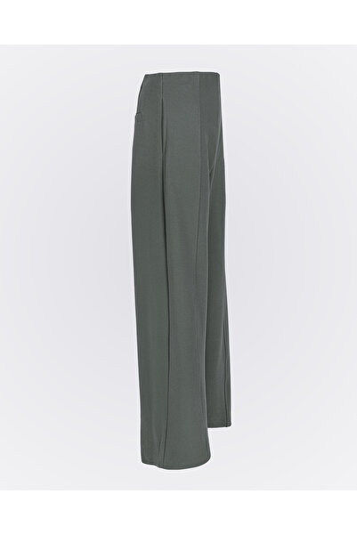 Monolou Cotton Fabric High Waist Pants