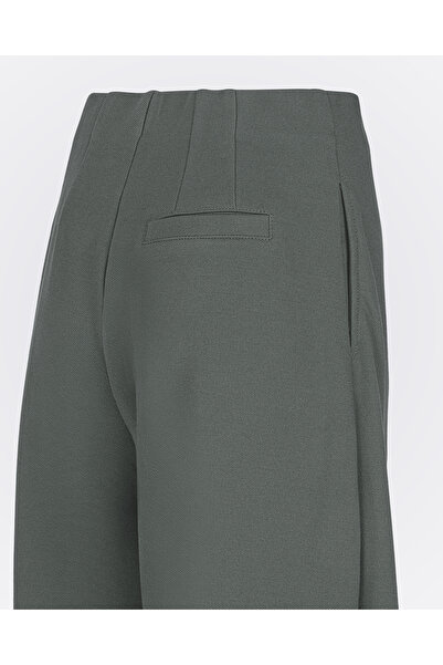 Monolou Cotton Fabric High Waist Pants