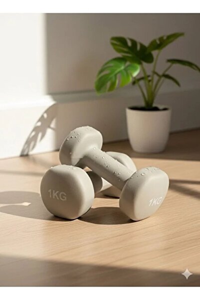 VAYNE Vinly Neoprene Kaplamalı Döküm Demir Dambıl Estetik Soft Pilates Fitnes...