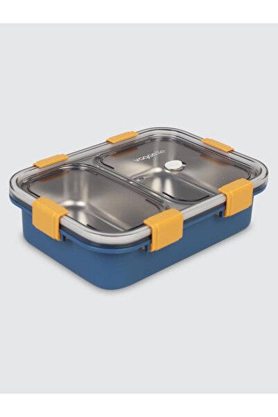 Vagonlife BL50442 800ml 2 Bölmeli Mavi Çelik Saklama Kabı