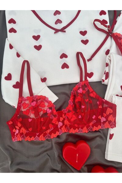 Lena Homewears Women's Ecru Waffle Premium Pajama Set with Underwear