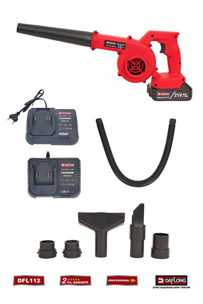 DAFLONG PRO ŞARJLI 6 BAŞLIKLI KIZAKLI HAVA ÜFLEME MAKİNASI DFL-112