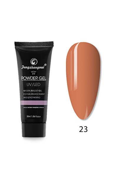 FSM Polygel - nail construction, 30ml, UV/LED Gel for modeling and extension-23 Light Brown