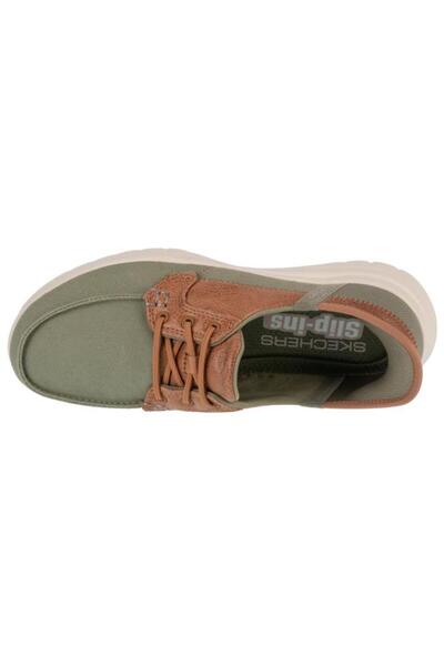 SKECHERS Women's Slip-Ins: On-The-Go Flex Loafers - Olive, Size 39