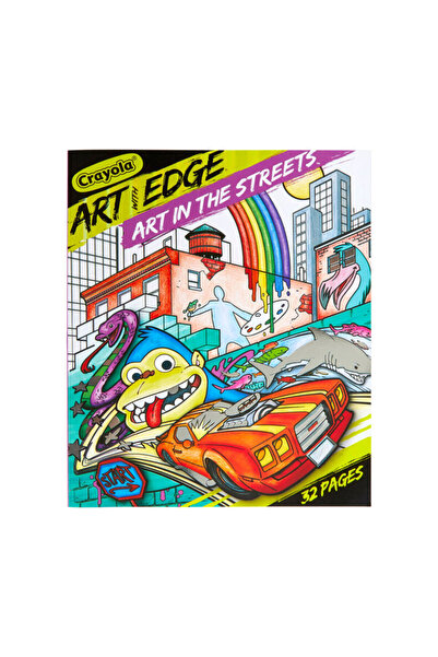 Crayola كتاب تلوين "فن مع حافة الفن في الشوارع" 32 صفحة