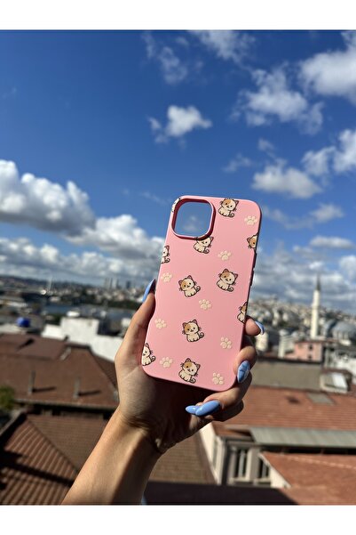 Q Aksesuar حافظة هاتف متوافقة مع تصميم القط اللطيف من Vivo Y16 - وردي كاندي