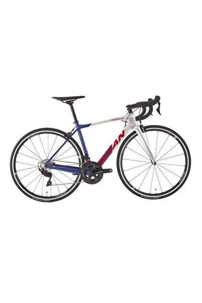 Bisan Mithra Rim Brake Karbon Kadro 56 cm 105 Yol Bisikleti 700C Shimano 2x11 Vites -Gri Lacivert Kırmızı