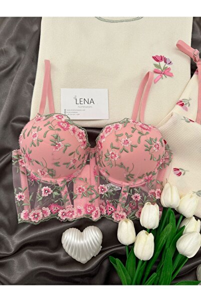 Lena Homewears Women's Ecru Waffle Premium Pajama Set with Underwear