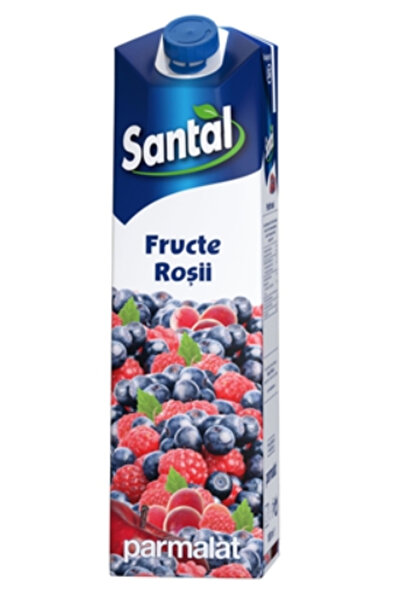 ŞANTAL Suc de Fructe Rosii 30% Santal, 4 x 1 l