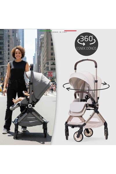 Elele Rotabile Premium Travel Sistem Bebek Arabası Yeşil