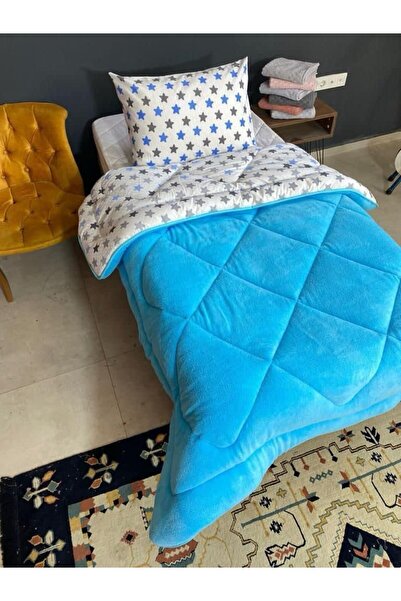 sternen glanz Veloria Cotton Double-Sided Patterned Single Quilt and Pillowcase Set / Sleep Set