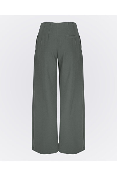 Monolou Cotton Fabric High Waist Pants