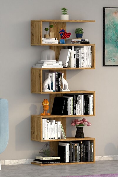 ANALİTİK MOBİLYA Paris Duvara Monteli Dekoratif Kitaplık Çam