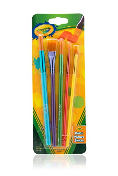 Crayola مجموعة فرش الفنون والحرف اليدوية 5 قطع