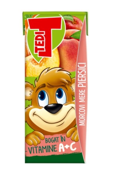 TEDİ Peach-Carrot-Apple Juice 3 x 0.2 L