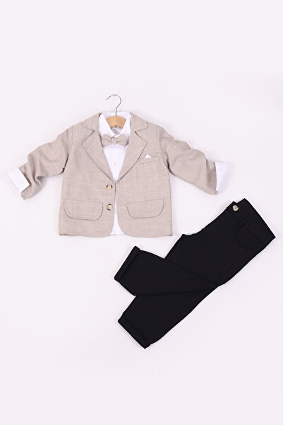 Pollito Boy's Gabardine Pants and Jacket Set