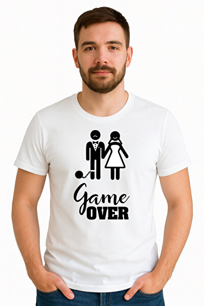 OEM Tricou barbat Game OVER, 100% bumbac