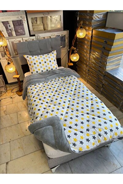 sternen glanz Veloria Cotton Double-Sided Patterned Single Quilt and Pillowcase Set / Sleep Set