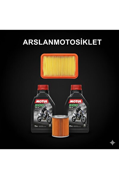 Motul SR 250 BAKIM SETİ ( 5100 10W-40 YAĞ UNIVERSAL YAĞ FİLTRESİ KHAN HAVA Fİ...