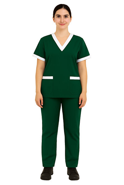 Rannah's Uniform Women’s Scrub Set with White Trim – Uniform for Nurses and C...