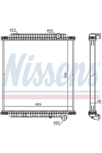 Nissens Radiator Racire Motor Renault Trucks Premium 2 Volvo Fe