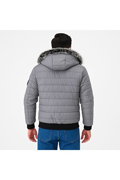 Plus Scorpion Men's grey-white reflective jacket – Urban Style, sizes S–2XL