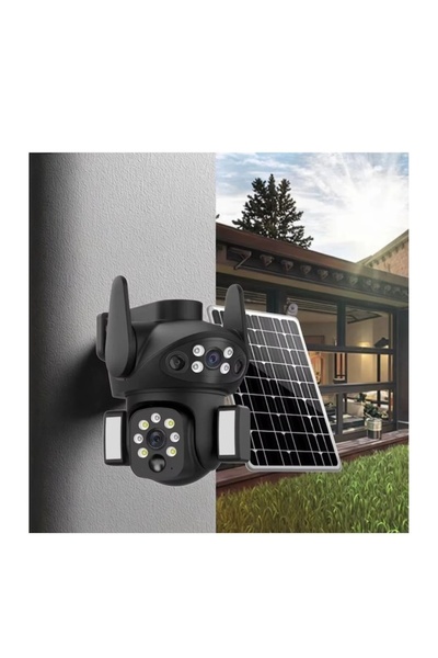 FOXMAG24 Cameră de supraveghere pentru exterior, 2MP Full HD, zoom 36x, audio bidirecțional, panou solar, rezistentă la intemperii