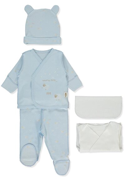 Bebetto طقم ملابس داخلية عضوية للأطفال المبتسرين من زيبين مكون من 5 قطع (أورج...