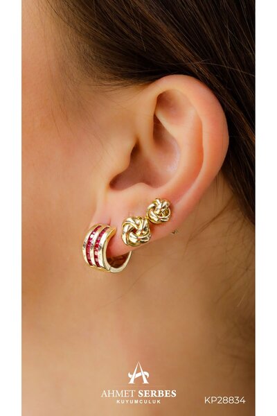 CETAŞ Eterna Taşlı Küpe