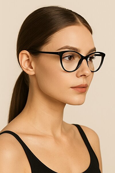 MACERATİ Checkmate Women's Black Framed Blue Block Blue Light Filter Screen Glasses