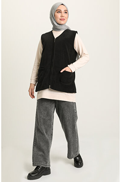 sefamerve سترة صوفية 0960-01 باللون الأسود