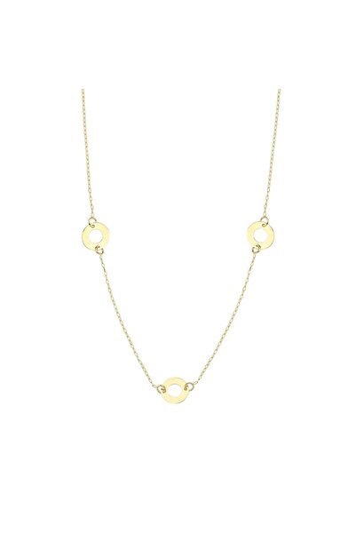 Koçak 14 Ayar Halka Tasarım Altın Kolye