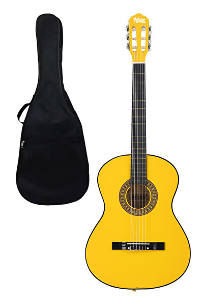 Midex CG-270YLW Sarı Renk Klasik Gitar 4/4 Yetişkin Boy Sap Ayarlı Full Set