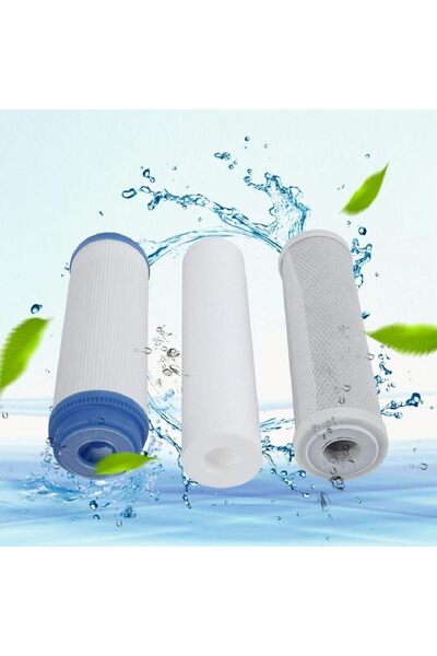 Generic 3-Stage Replacement Water Filter Set – Sediment, Activated Carbon & Final Filter (Home/Kitchen)