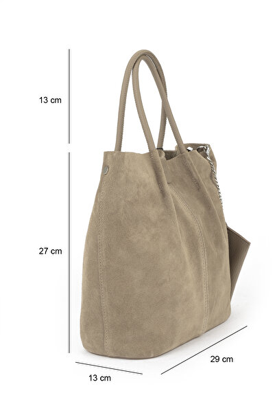 Ziya , Women's Genuine Leather Shoulder and Hand Bag 153979Z5010 Mink