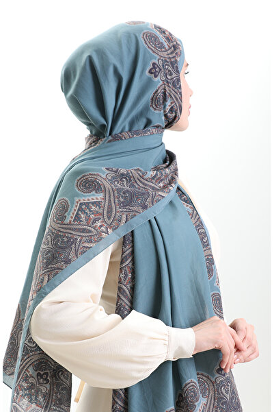 sefamerve Karaca cotton shawl 82004-08 indigo