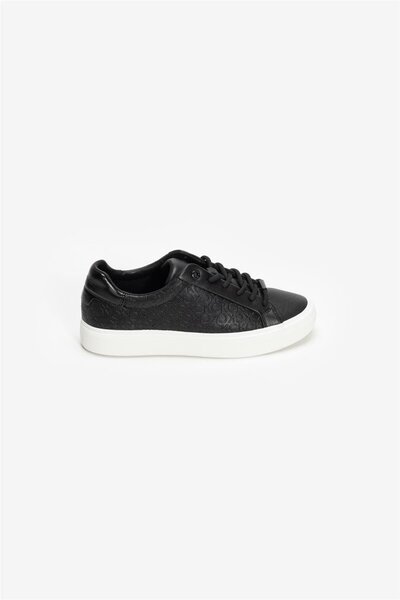 Calvin Klein Vulc Lace Up Mono Pu Siyah Kadın Sneaker