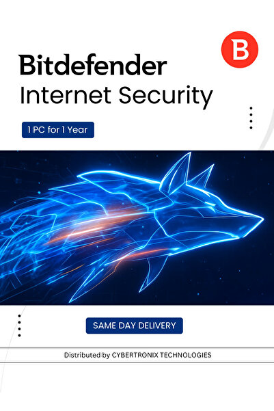 BITDEFENDER Internet Security | 1 PC for 1 Year | Digital License | SAME DAY DELIVERY