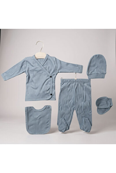 Unisex Bebek Hastane Çıkış Seti – 5’li | Yenidoğan 0-3 Ay