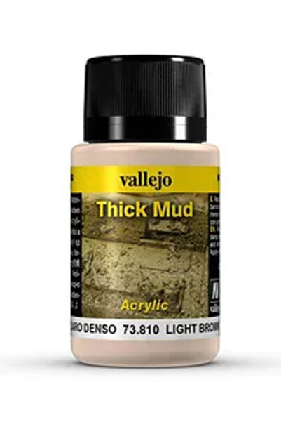 Vallejo طلاء أكريليك بني فاتح سميك بتأثيرات التجوية الطينية - 40 مل