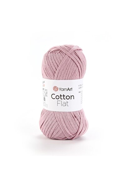 Yarnart خيط قطني مسطح - خيط حياكة وردي-6714
