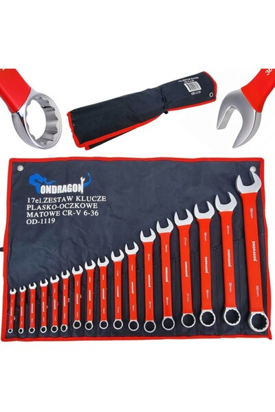 Ondragon Set chei combinate 6-36 mm, 17 buc., diametru exterior 1119