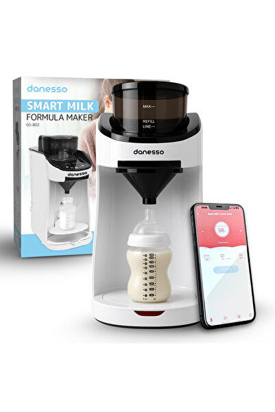 DANESSO Espressor cu lapte praf pentru bebeluși și copii, Danesso, temperatură reglabilă, Wi-Fi, alb