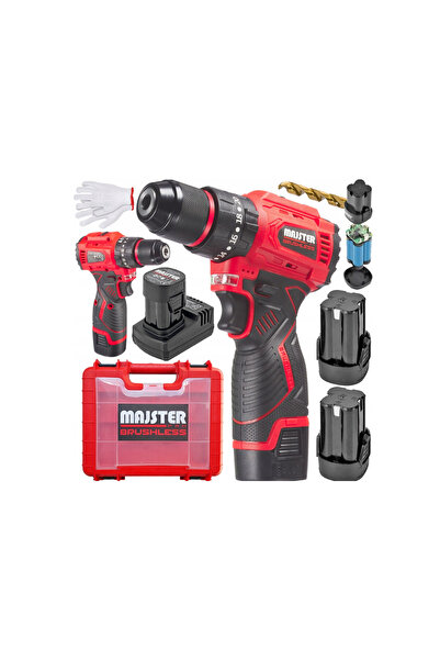 Majster Polska Șurubelniță de impact fără fir, 2 x Li-Ion 1.5 Ah, MP 0431