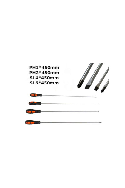 Kraft&dele Set de 4 șurubelnițe lungi, KD 10945