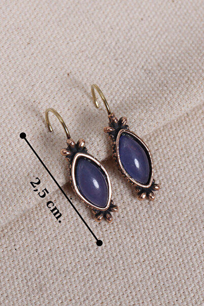 Süspüs Accessories Authentic Earrings with Amethyst Stone